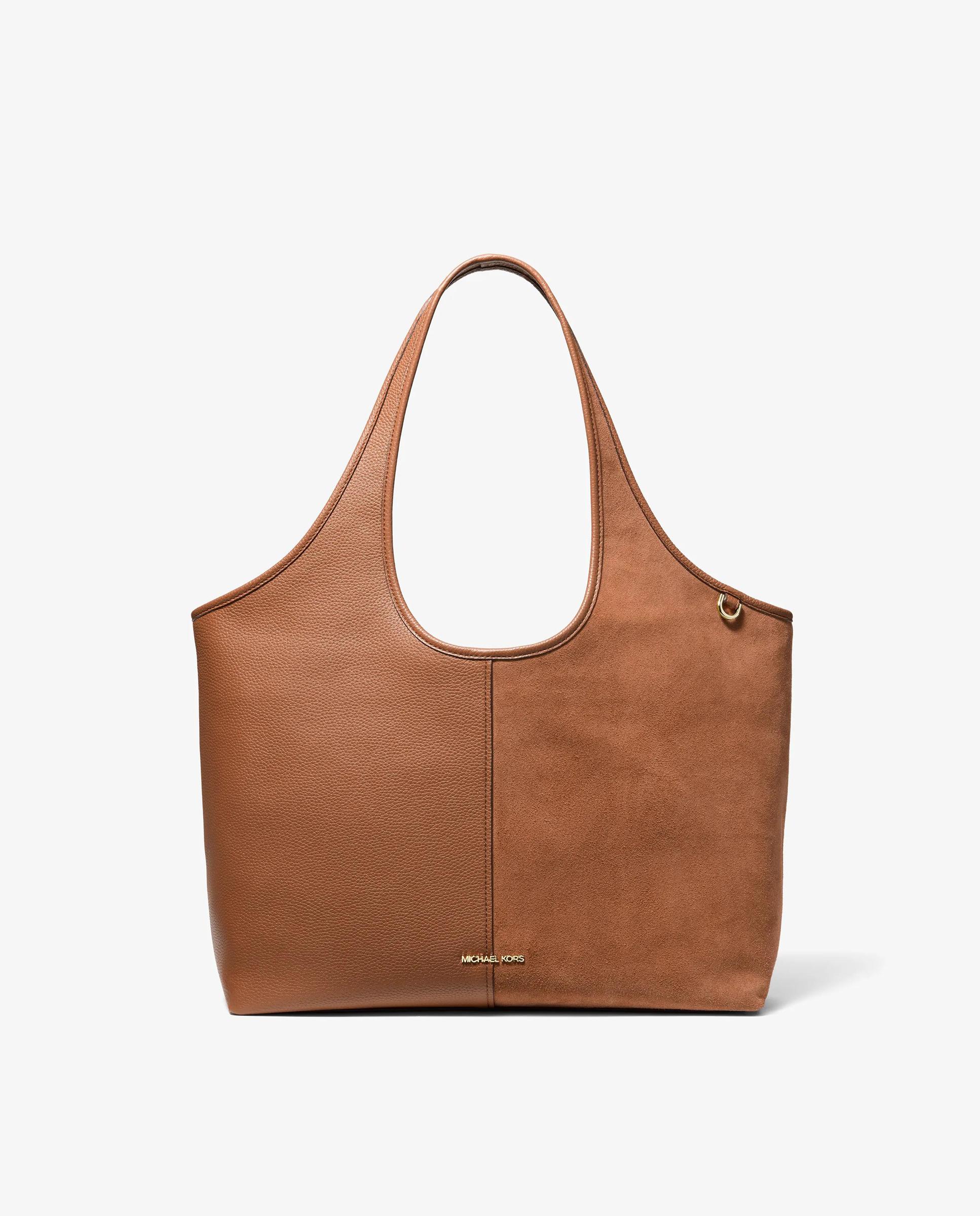Bolso de hombro henly grande de piel y ante - Michael Michael Kors - Marrón claro Marrón claro-1