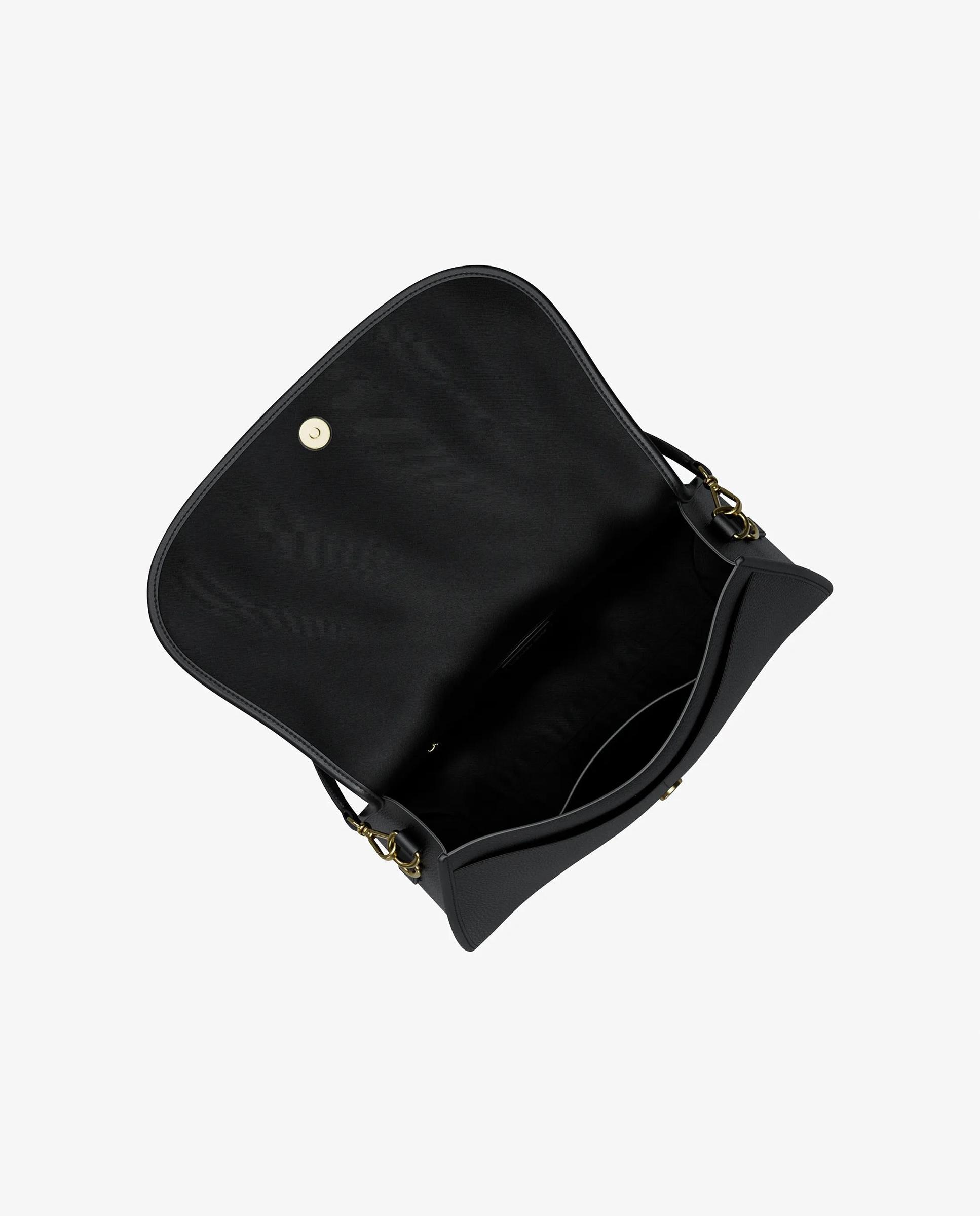 Bandolera de mujer holmes mediano de piel granulada transformable - Michael Michael Kors - Negro Negro-4