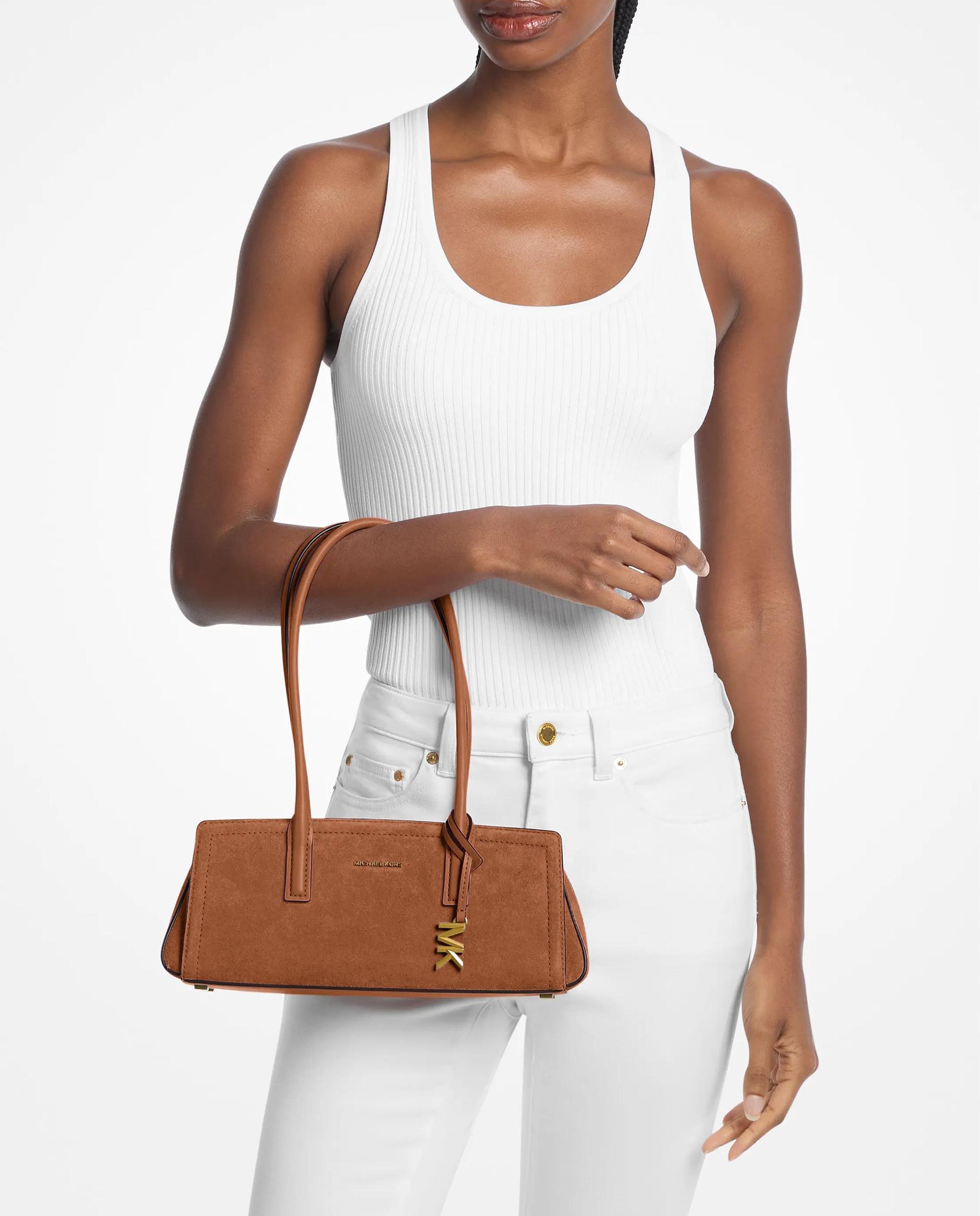 Bolso de hombro laila pequeño de ante - Michael Michael Kors - Marrón claro Marrón claro-2