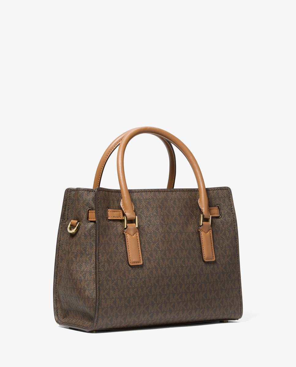 Bandolera de mujer hamilton moderne pequeña con logotipo - Michael Michael Kors - Marrón oscuro Marrón oscuro-3