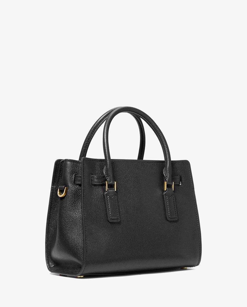 Bandolera de mujer hamilton moderne pequeña de piel - Michael Michael Kors - Negro Negro-3
