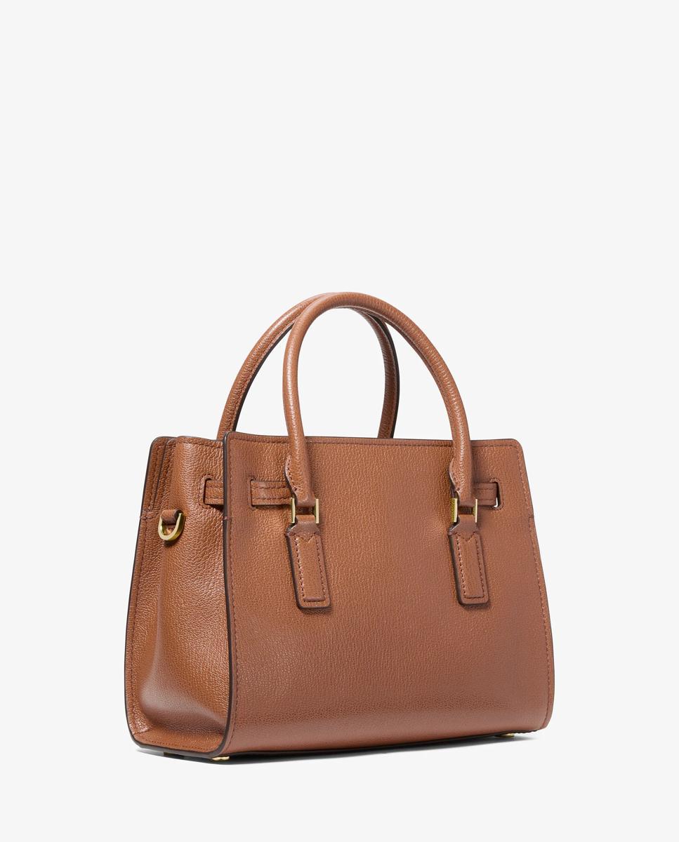Bandolera de mujer hamilton moderne pequeña de piel - Michael Michael Kors - Marrón Marrón-3