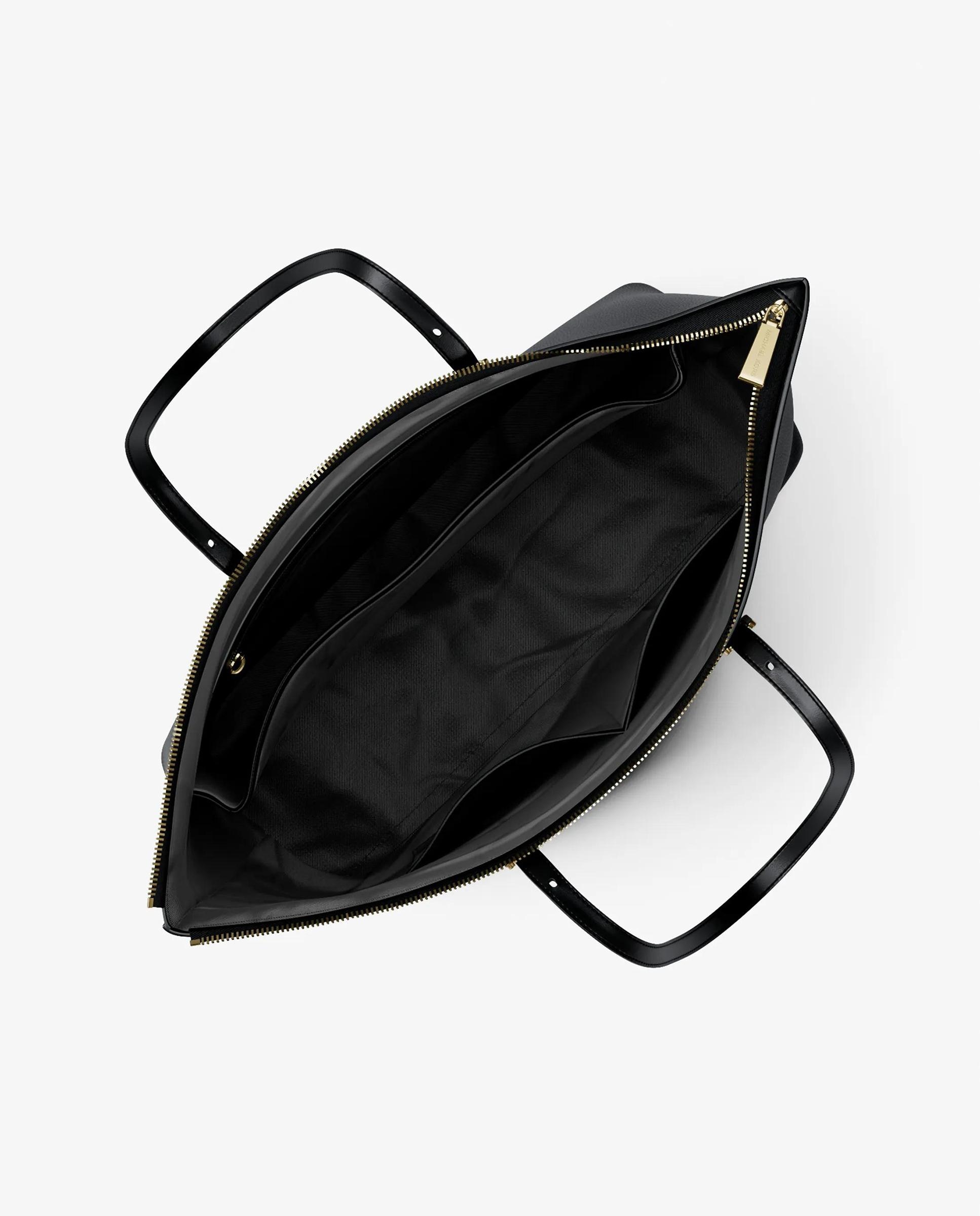 Bolso shopper tote quinn grande de piel granulada - Michael Michael Kors - Negro Negro-4