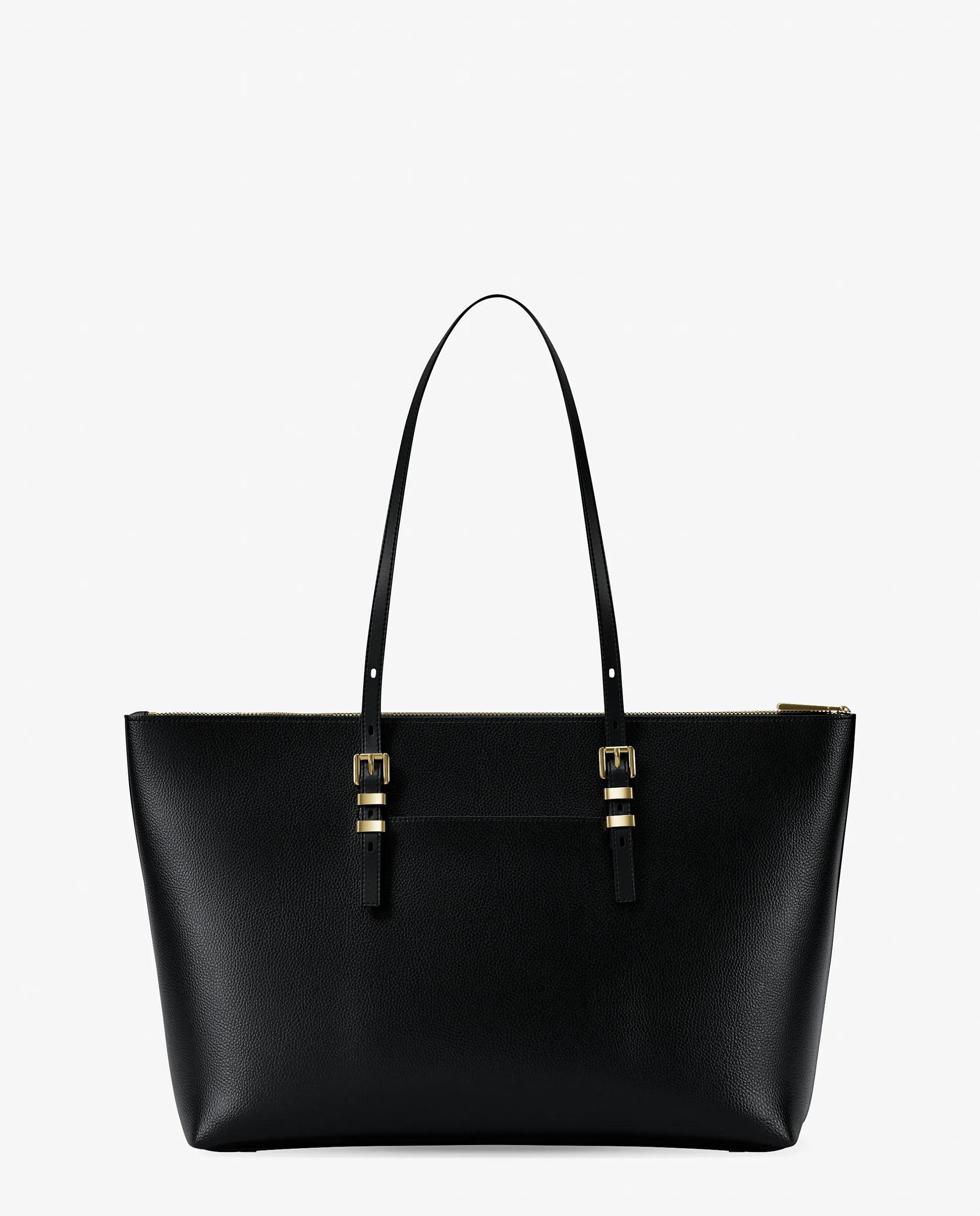 Bolso shopper tote quinn grande de piel granulada - Michael Michael Kors - Negro Negro-5