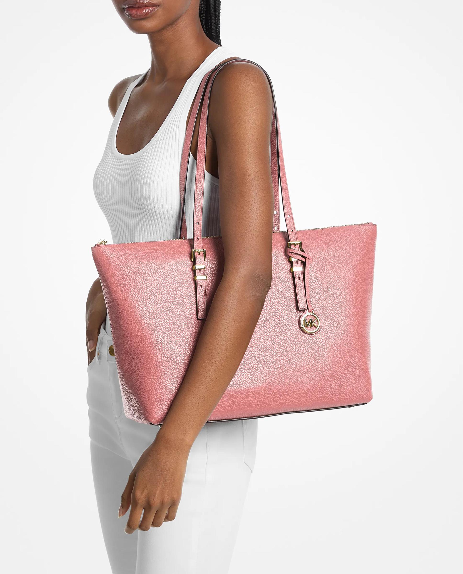 Imagen 2 de Bolso shopper tote quinn grande de piel granulada - Michael Michael Kors - Rosa pastel Rosa pastel