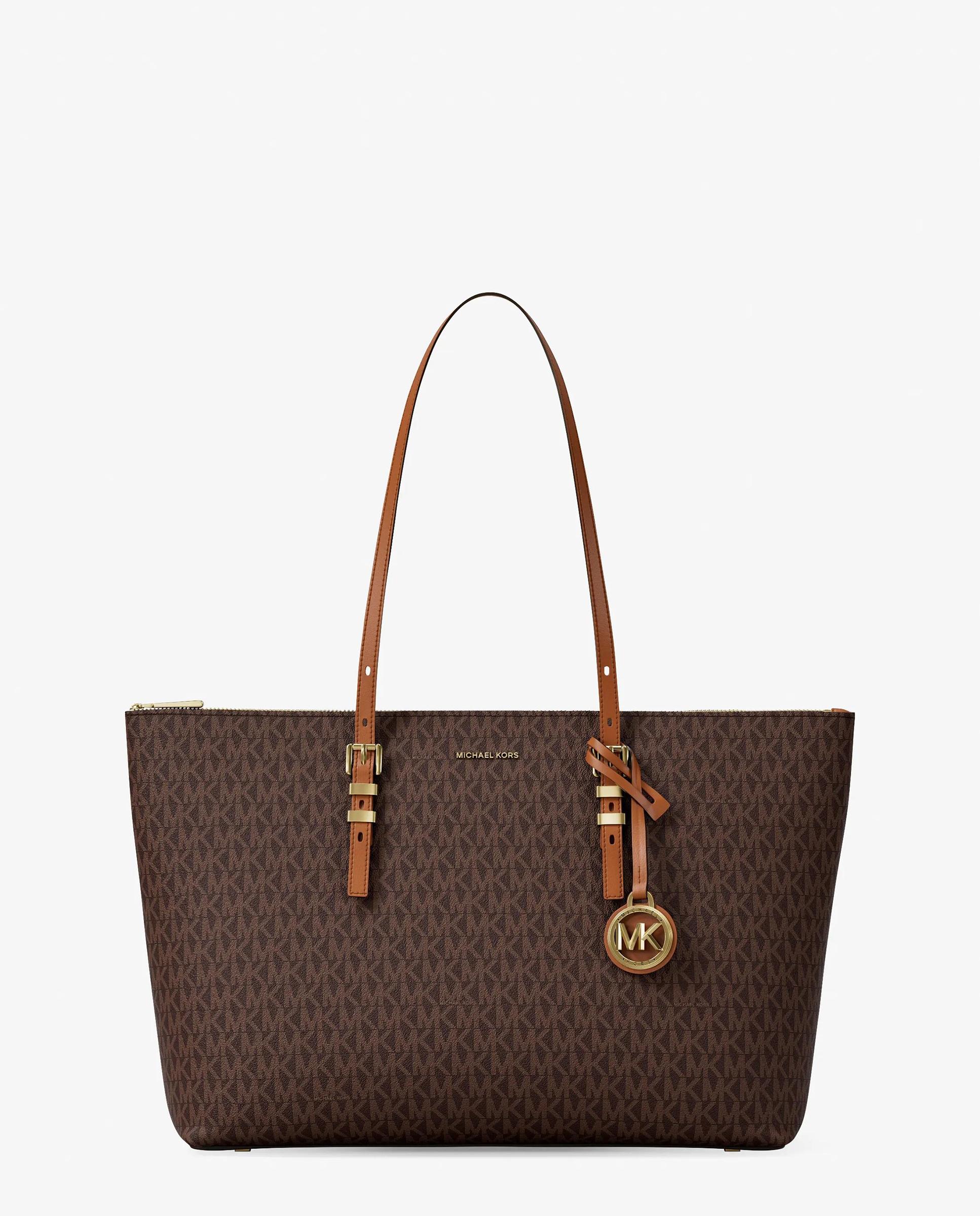 Bolso shopper tote quinn grande con logotipo - Michael Michael Kors - Marrón oscuro Marrón oscuro-1