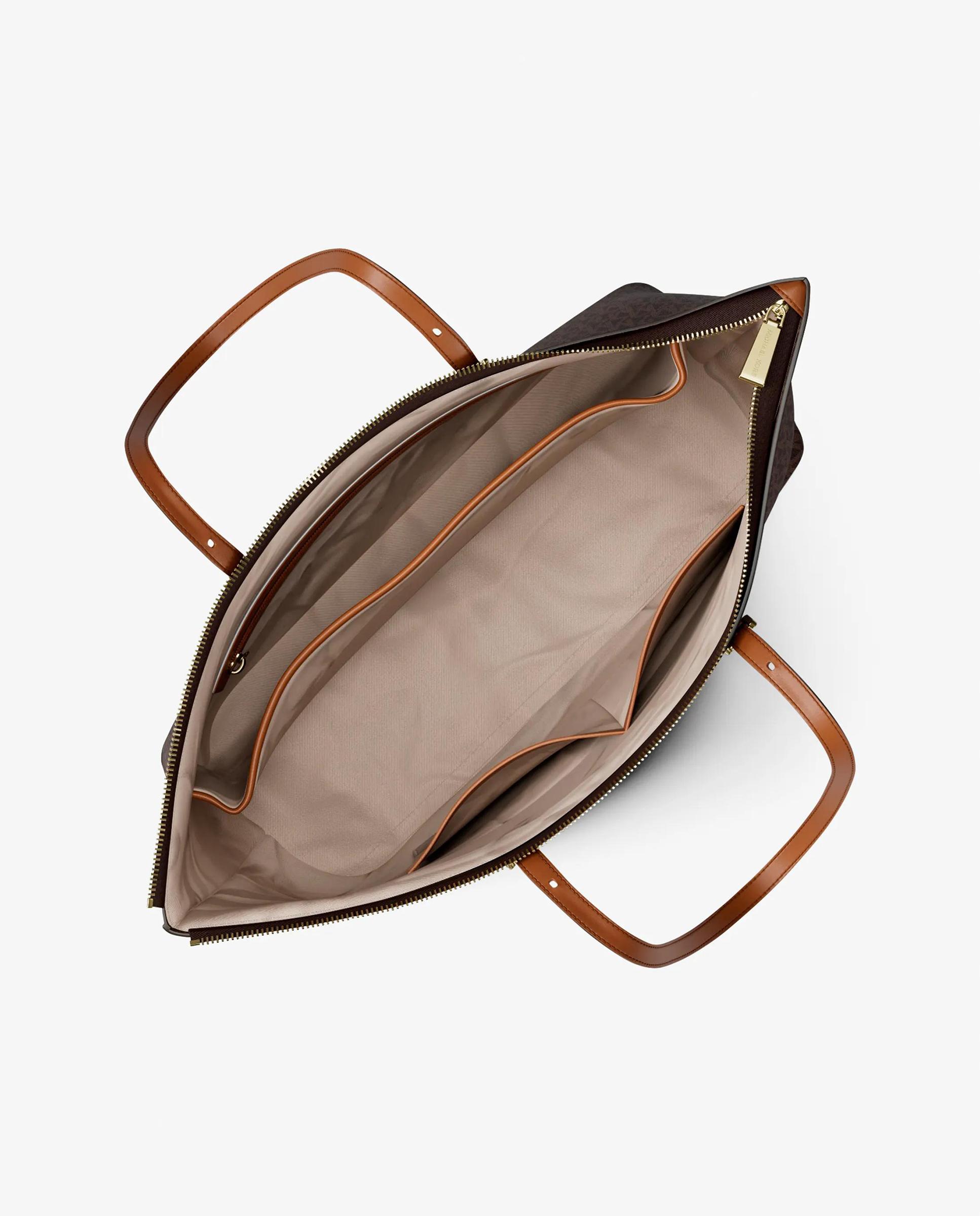 Bolso shopper tote quinn grande con logotipo - Michael Michael Kors - Marrón oscuro Marrón oscuro-4