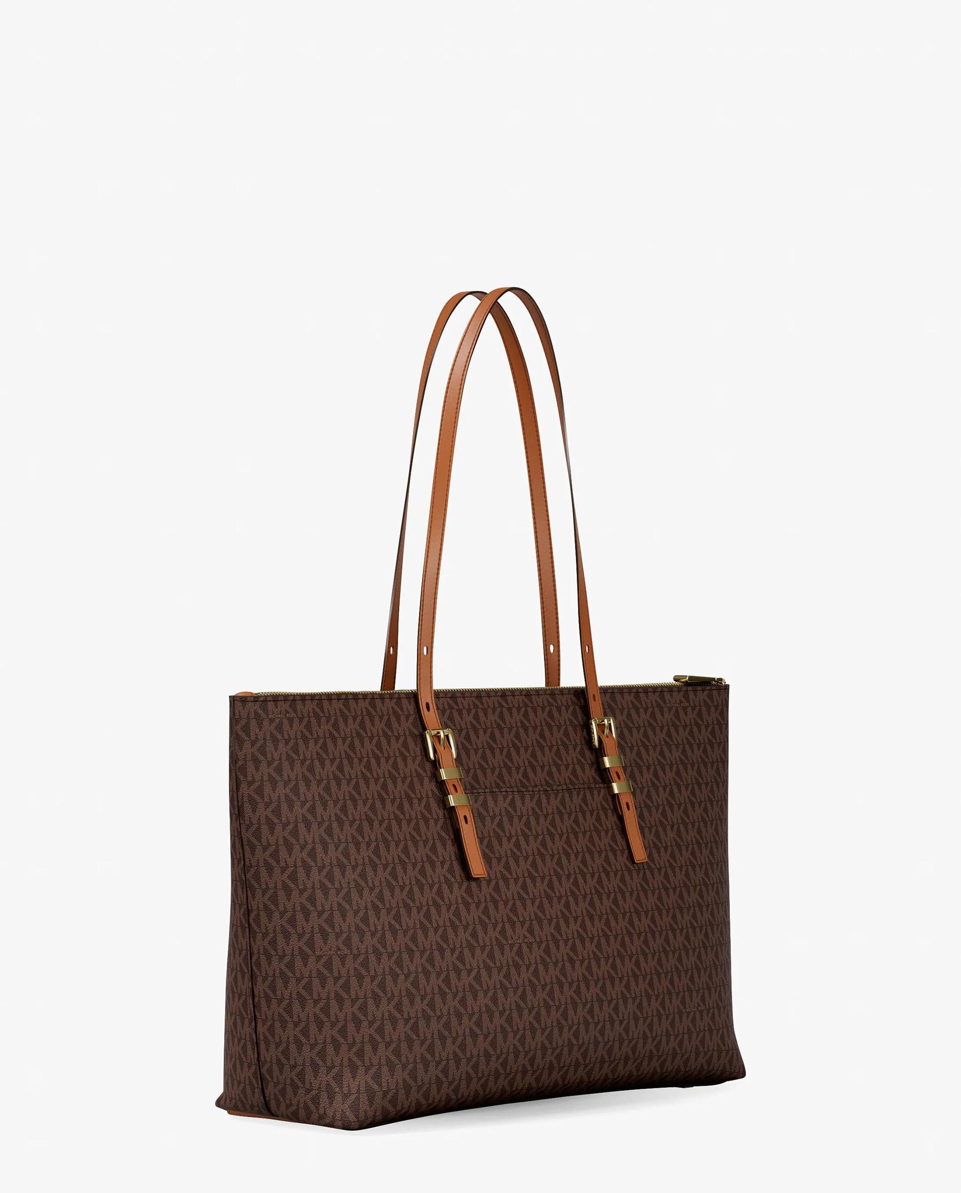 Bolso shopper tote quinn grande con logotipo - Michael Michael Kors - Marrón oscuro Marrón oscuro-3