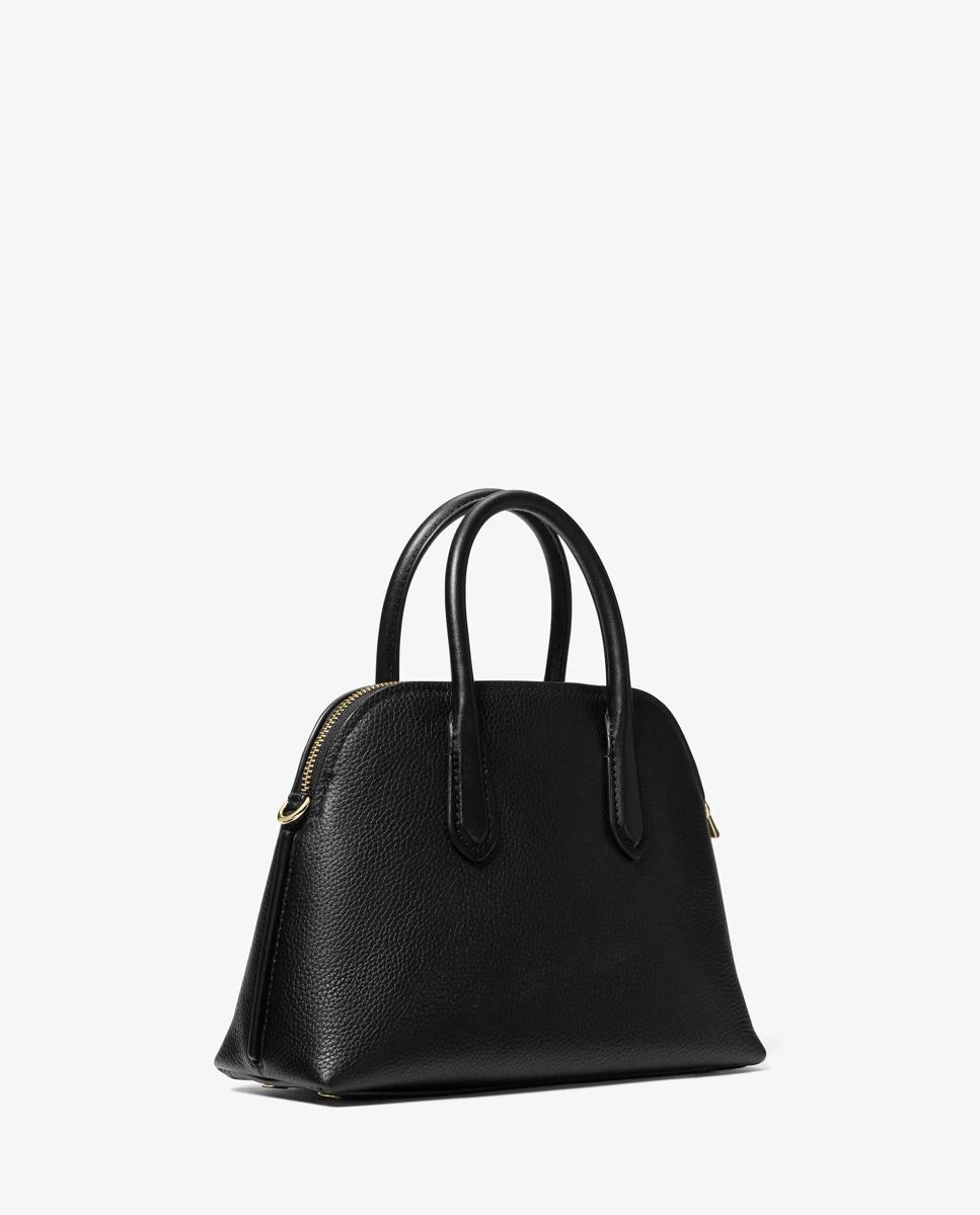 Bandolera de mujer satchel tipo cúpula freddie mediano de piel granulada - Michael Michael Kors - Negro Negro-3