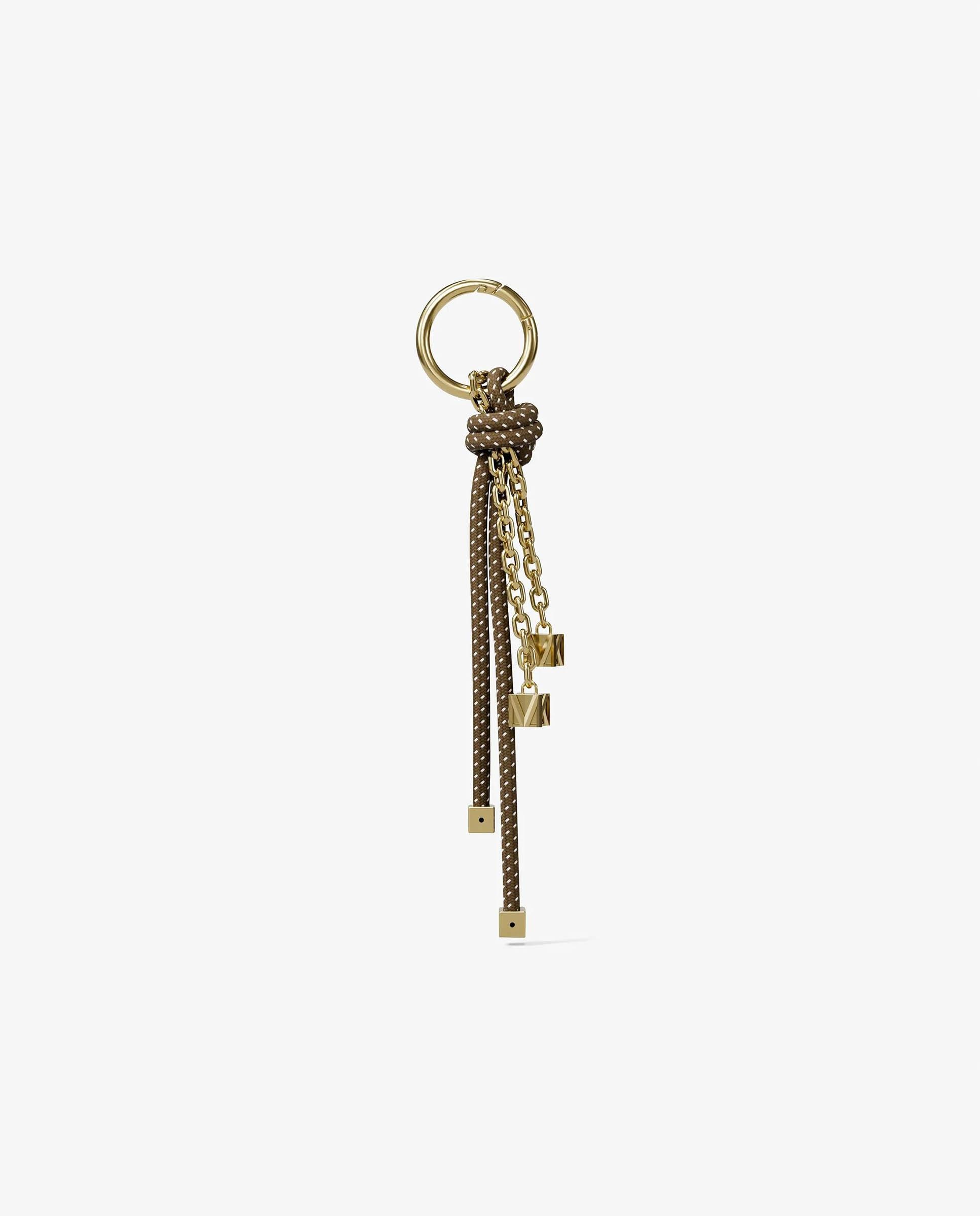 Adorno para bolso en tono dorado con cordón moteado - Michael Michael Kors - Verde cadete Verde cadete-3