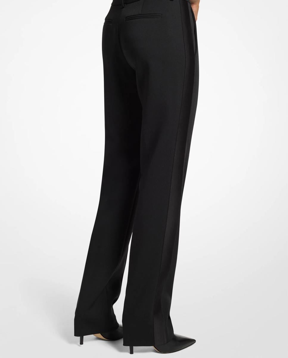Pantalón de traje de muejr de crepé elástico - Michael Michael Kors - Negro Negro-2