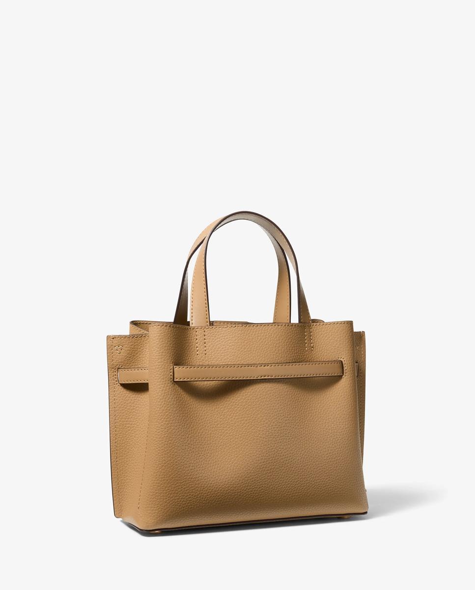 Bandolera de mujer satchel emilia pequeño de piel granulada - Michael Michael Kors - Caramelo Caramelo-3