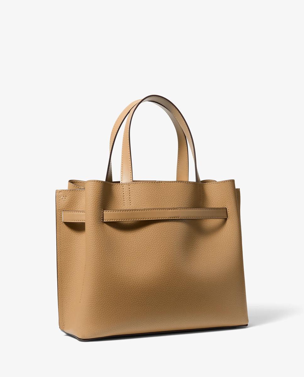 Bandolera de mujer satchel emilia mediano de piel granulada - Michael Michael Kors - Caramelo Caramelo-3