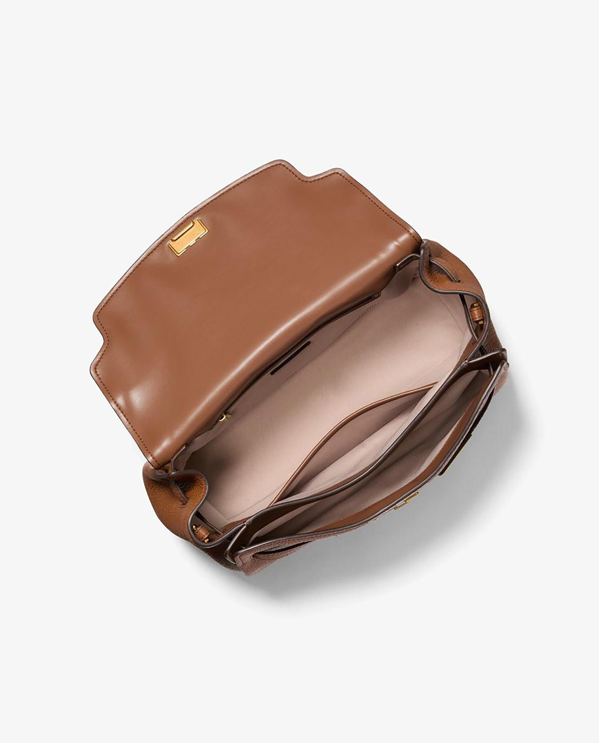 Bandolera de mujer satchel hamilton grande de piel texturizada - Michael Michael Kors - Cuero Cuero-5