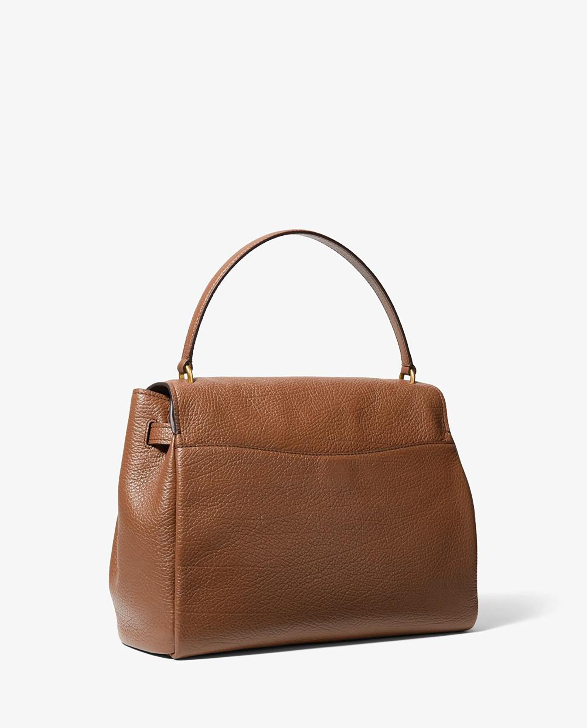 Bandolera de mujer satchel hamilton grande de piel texturizada - Michael Michael Kors - Cuero Cuero-4