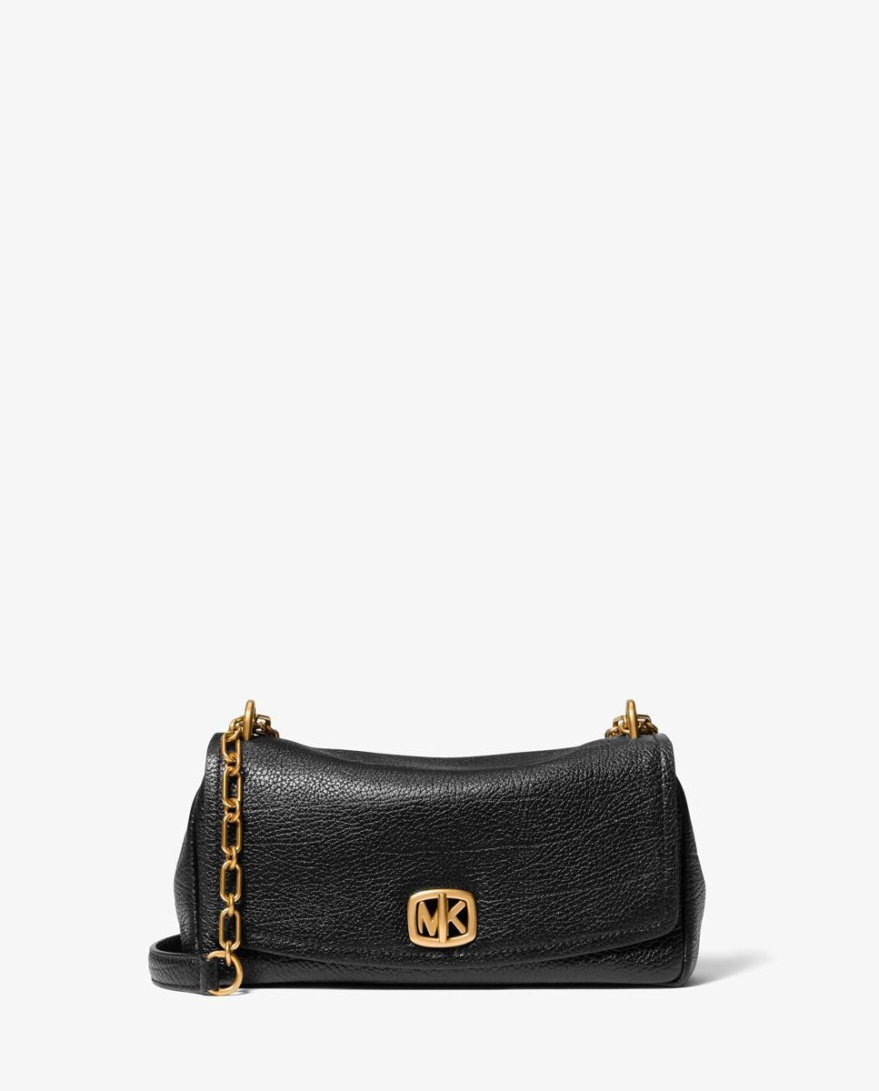 Bolso de hombro bryant pequeño de piel texturizada transformable - Michael Michael Kors - Negro Negro-1