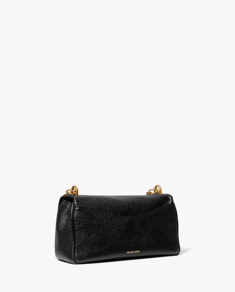 Bolso de hombro bryant pequeño de piel texturizada transformable - Michael Michael Kors - Negro Negro-3