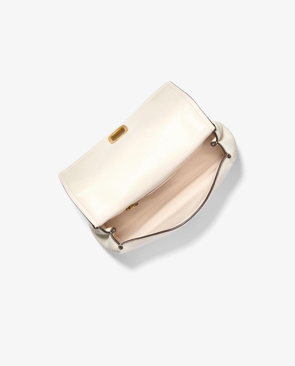 Imagen 5 de Bolso de hombro transformable bryant pequeño de piel texturizada - Michael Michael Kors - Marfil Marfil
