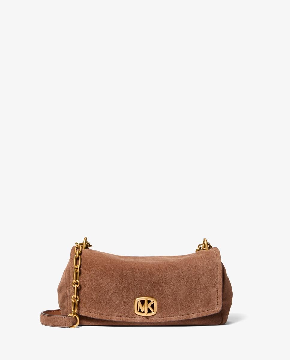Bolso de hombro bryant pequeño de ante transformable - Michael Michael Kors - Canela Canela-1