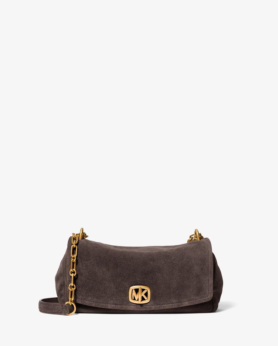 Bolso de hombro bryant pequeño de ante transformable - Michael Michael Kors - Marrón oscuro Marrón oscuro-1