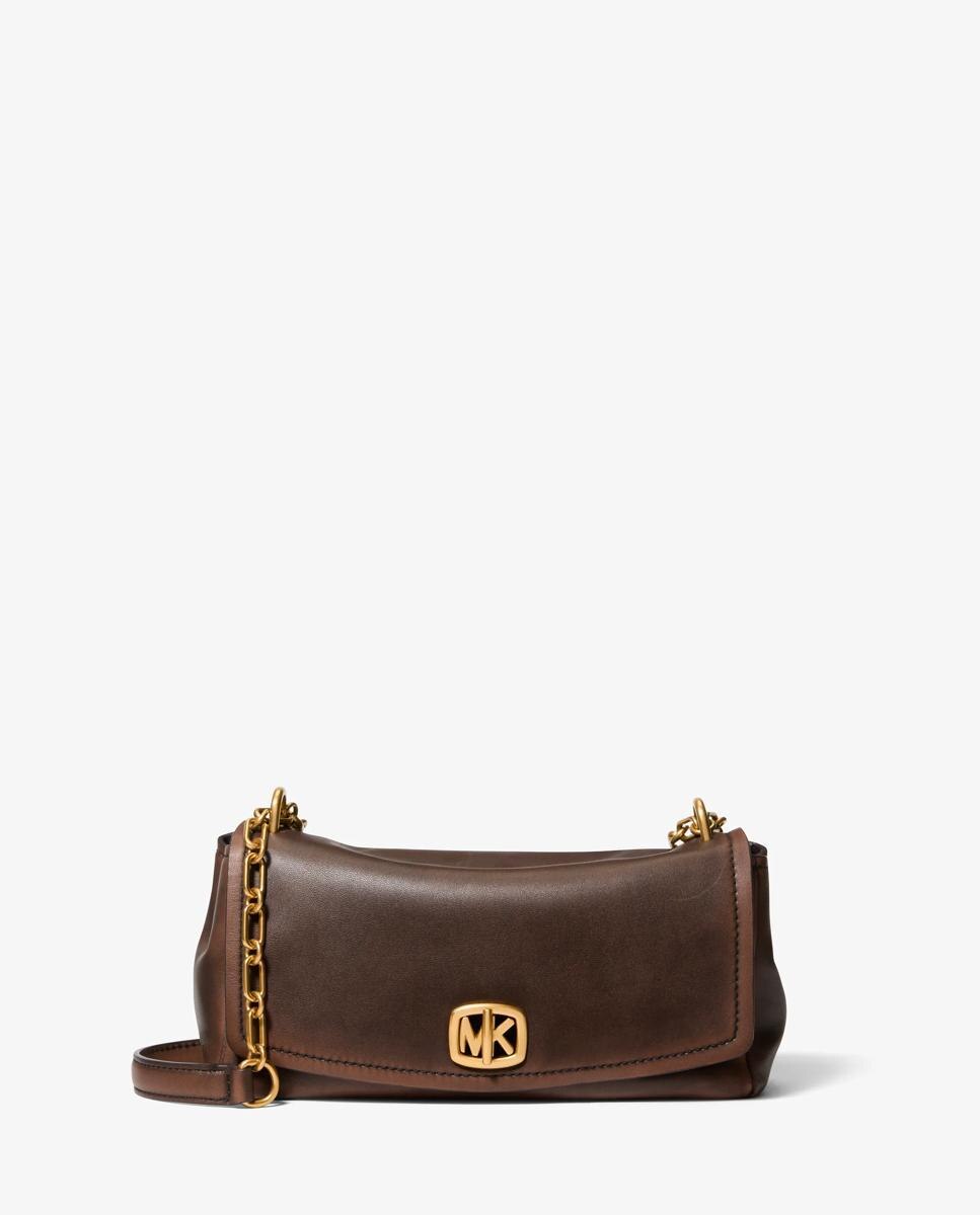 Bolso de hombro bryant pequeño de piel transformable - Michael Michael Kors - Marrón oscuro Marrón oscuro-1