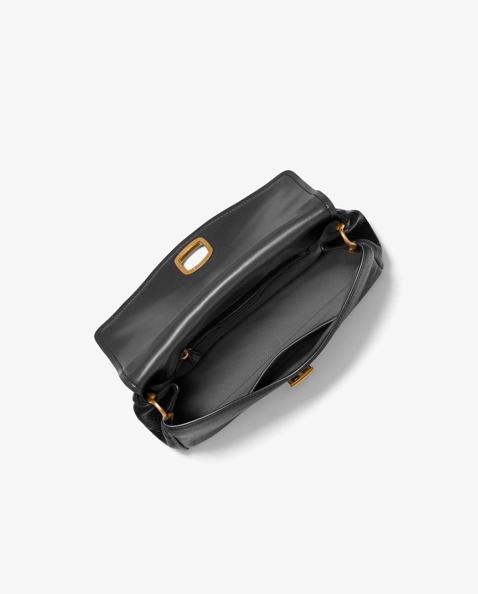 Bolso de hombro bryant grande de piel texturizada transformable - Michael Michael Kors - Negro Negro-4