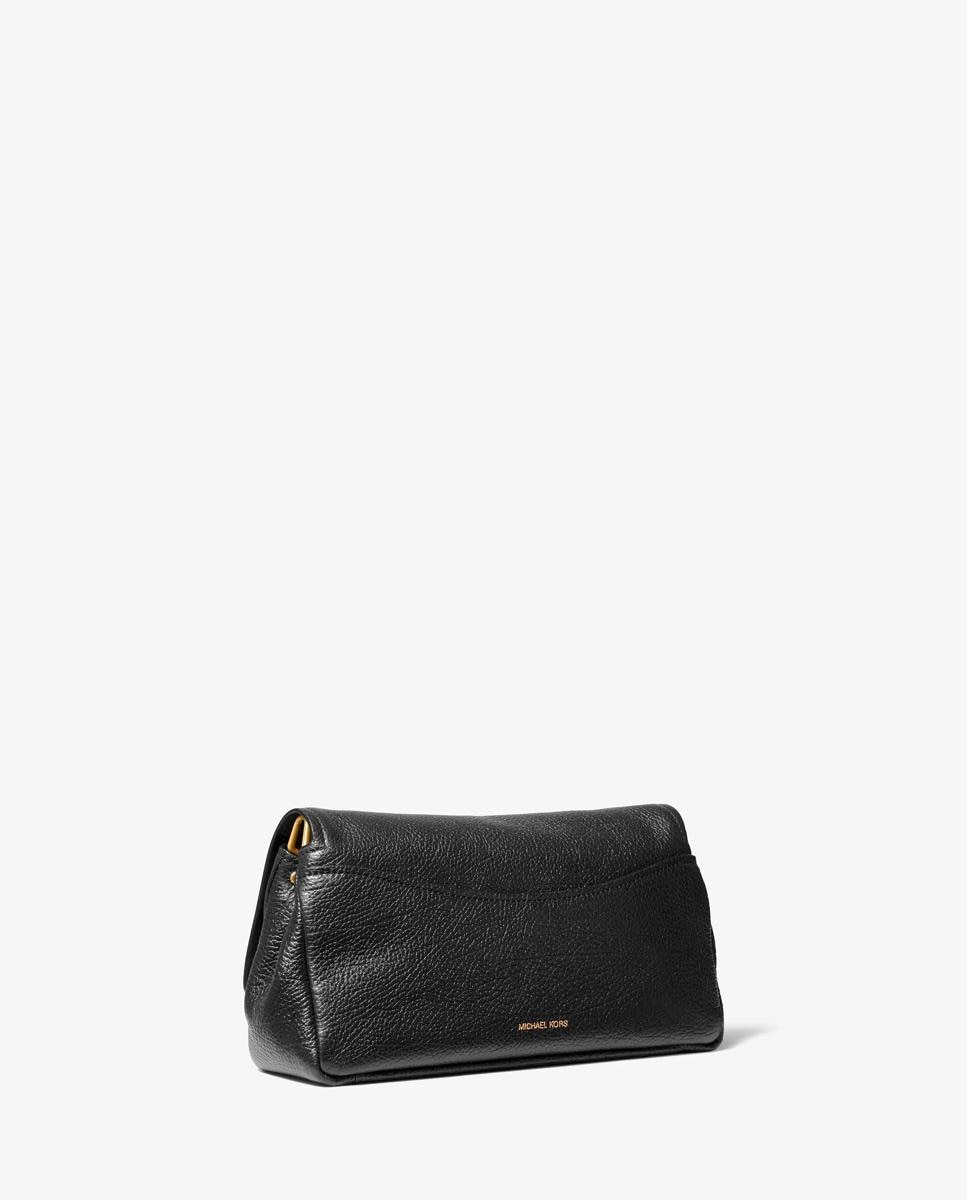 Bolso de hombro bryant grande de piel texturizada transformable - Michael Michael Kors - Negro Negro-3