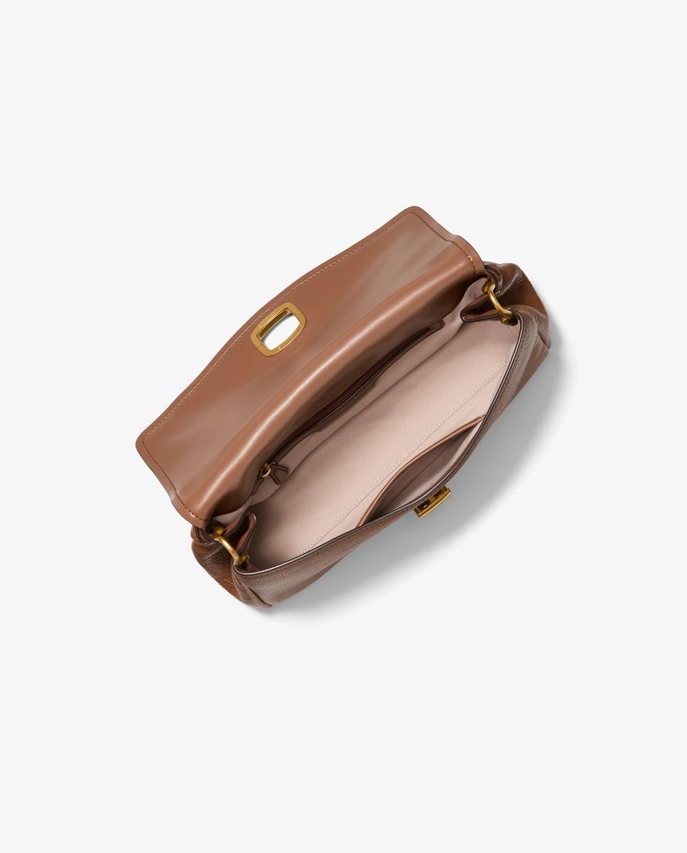 Bolso de hombro bryant grande de piel texturizada transformable - Michael Michael Kors - Canela Canela-5