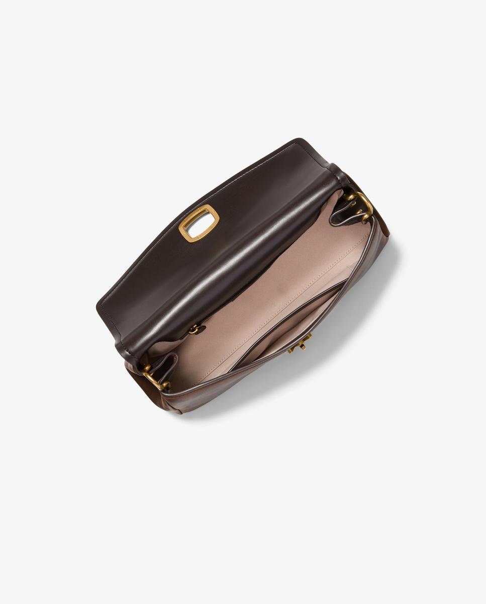 Bolso de hombro bryant grande de piel transformable - Michael Michael Kors - Marrón oscuro Marrón oscuro-5