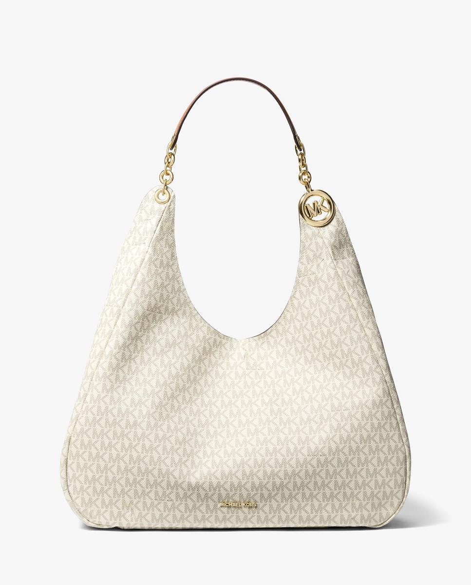 Bolso de hombro ellie grande con logotipo - Michael Michael Kors - Marfil Marfil-1