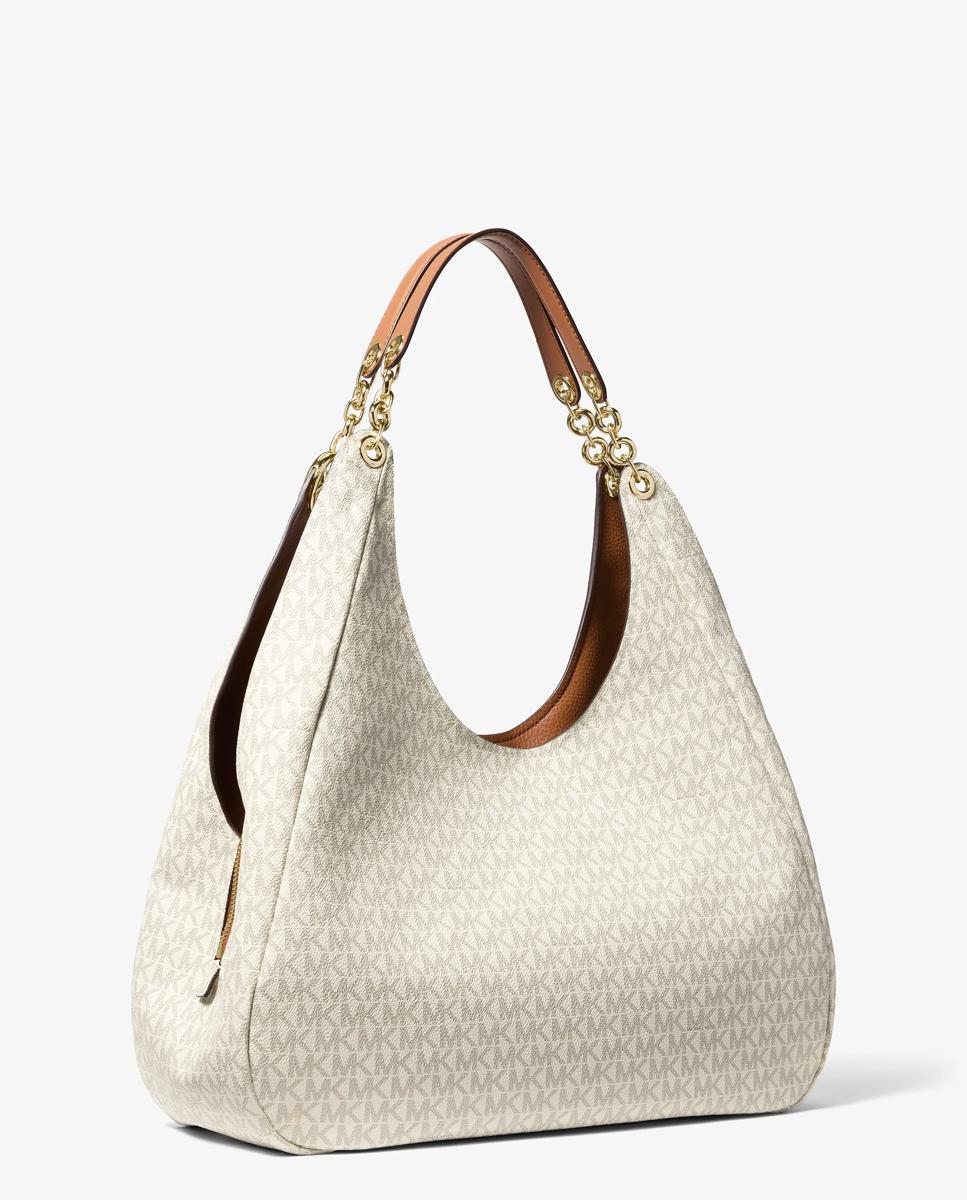 Bolso de hombro ellie grande con logotipo - Michael Michael Kors - Marfil Marfil-3
