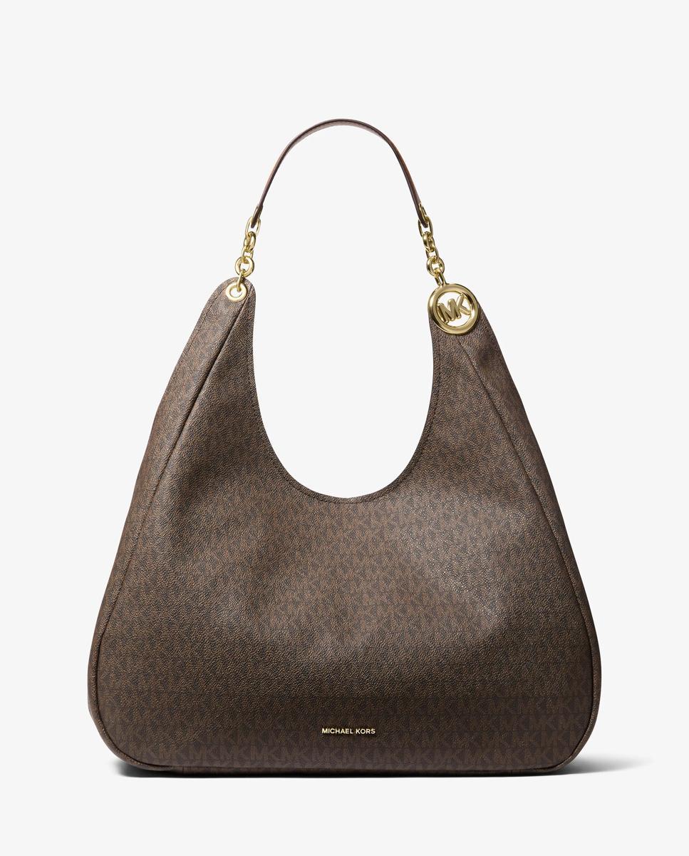 Bolso de hombro ellie grande con logotipo - Michael Michael Kors - Marrón oscuro Marrón oscuro-1