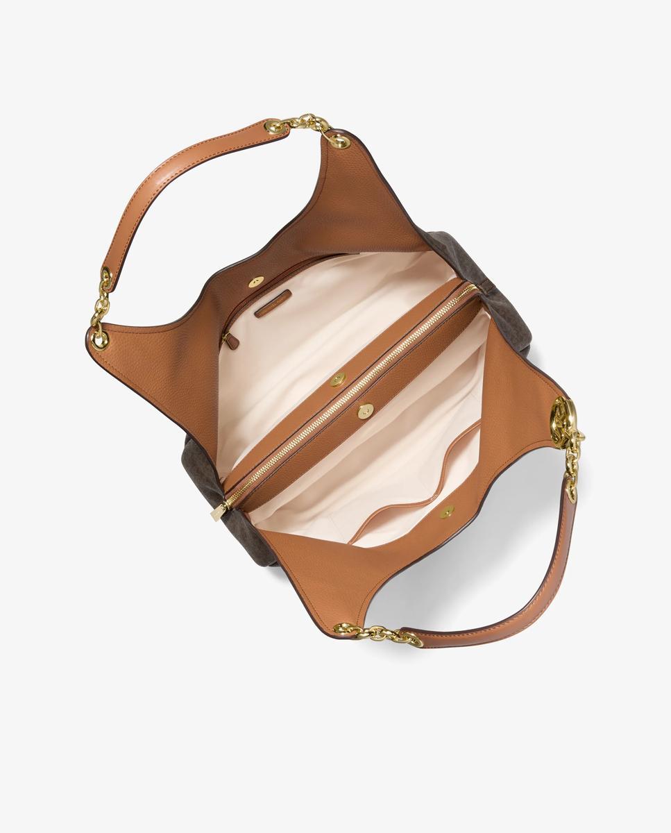 Bolso de hombro ellie grande con logotipo - Michael Michael Kors - Marrón oscuro Marrón oscuro-4