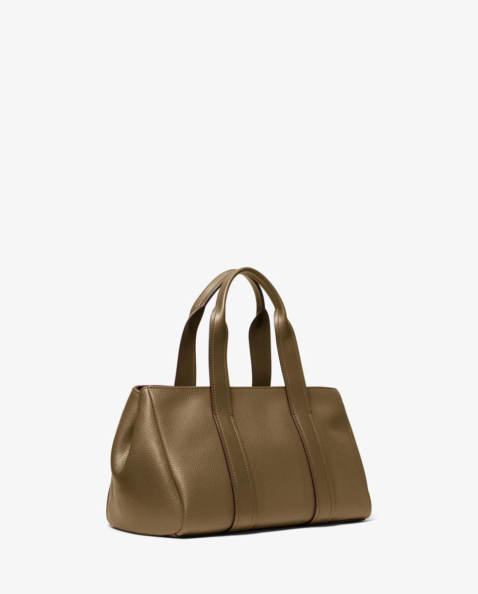 Bandolera de mujer satchel foster pequeño de piel granulada - Michael Michael Kors - Verde pardo Verde pardo-3