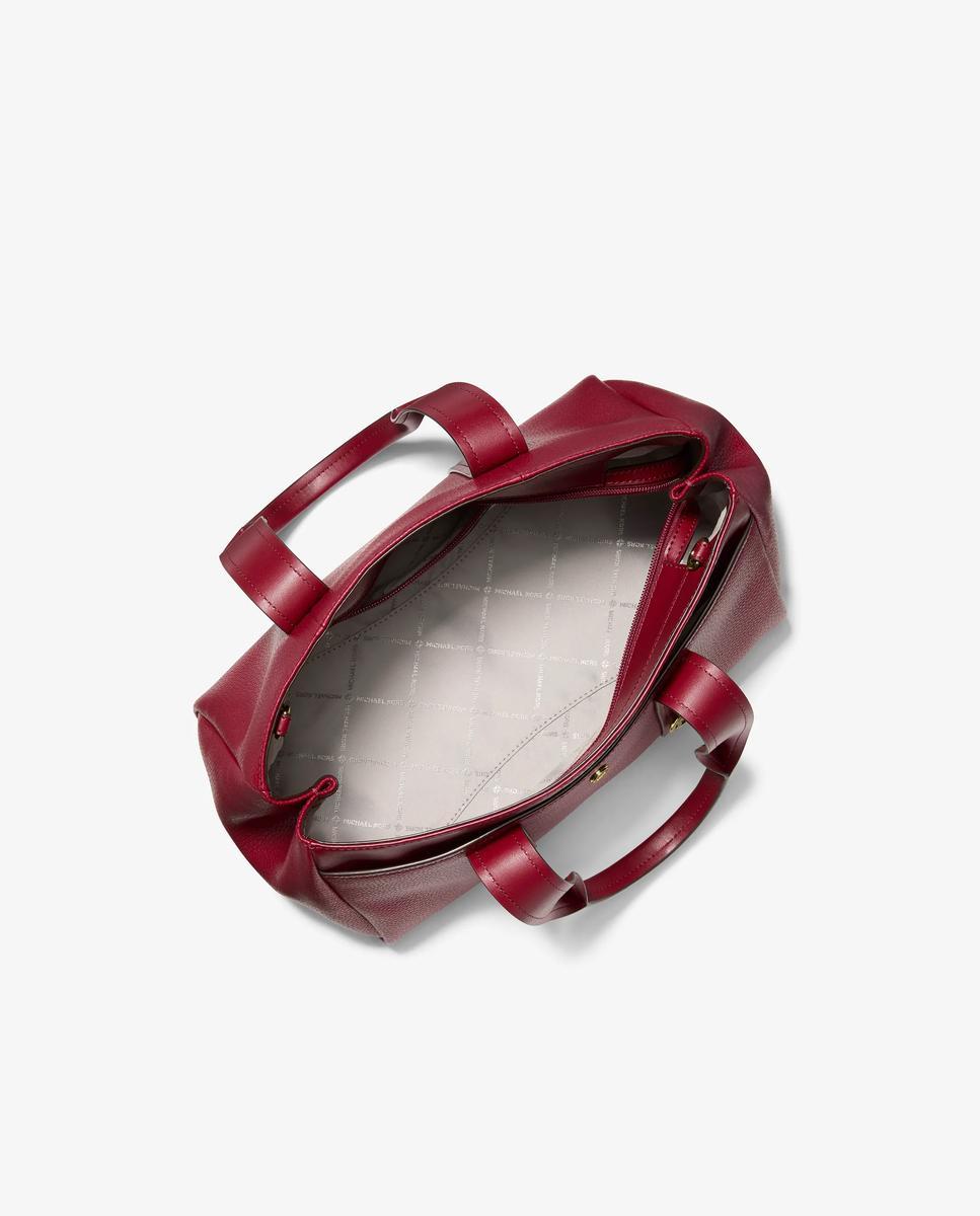 Imagen 5 de Bandolera de mujer satchel foster pequeño de piel granulada - Michael Michael Kors - Rojo cereza Rojo cereza