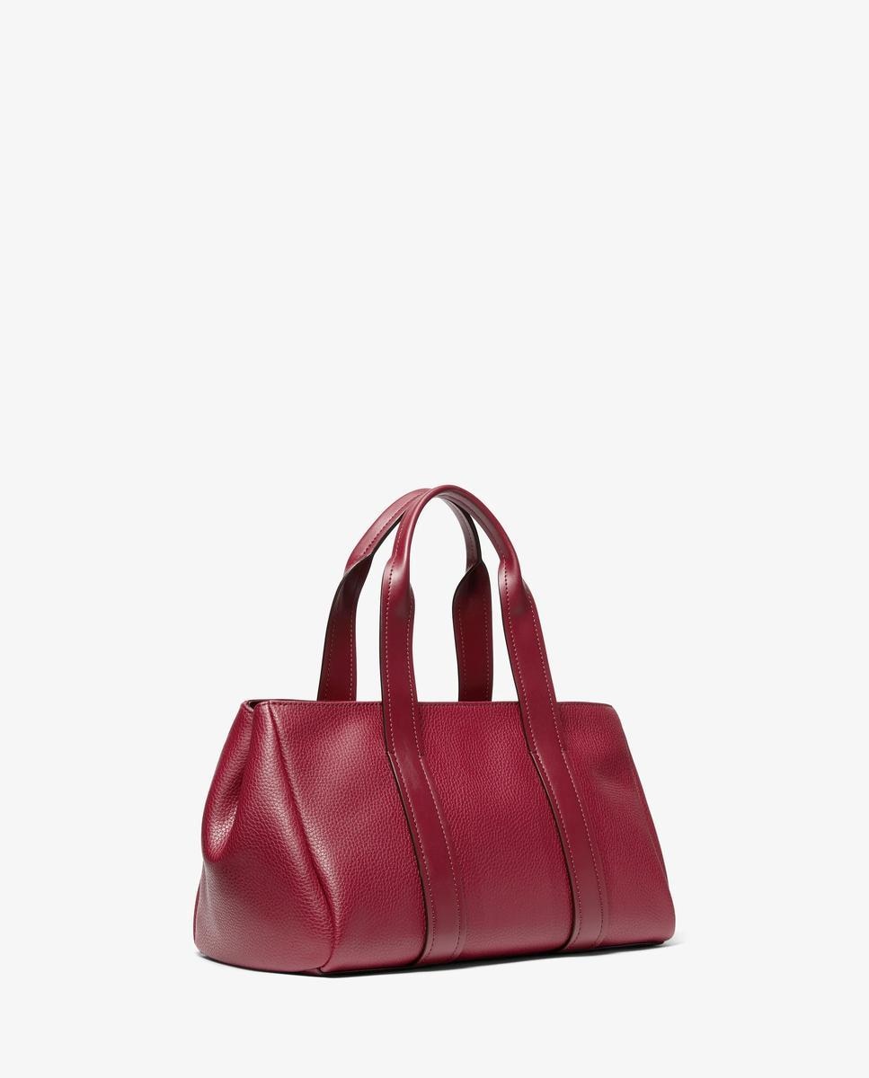 Imagen 4 de Bandolera de mujer satchel foster pequeño de piel granulada - Michael Michael Kors - Rojo cereza Rojo cereza