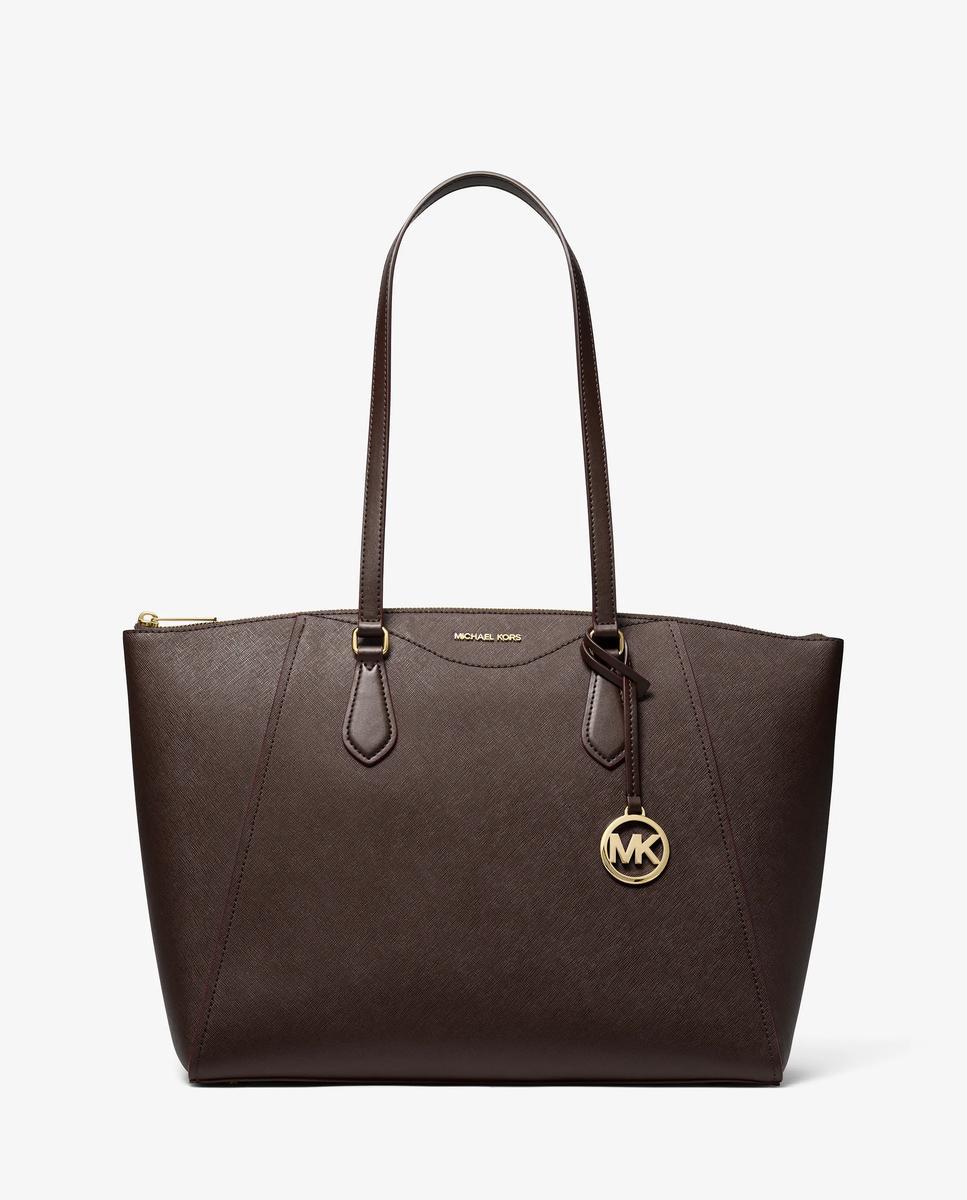 Imagen 1 de Bolso shopper tote lorita grande de piel saffiano - Michael Michael Kors - Marrón chocolate Marrón chocolate