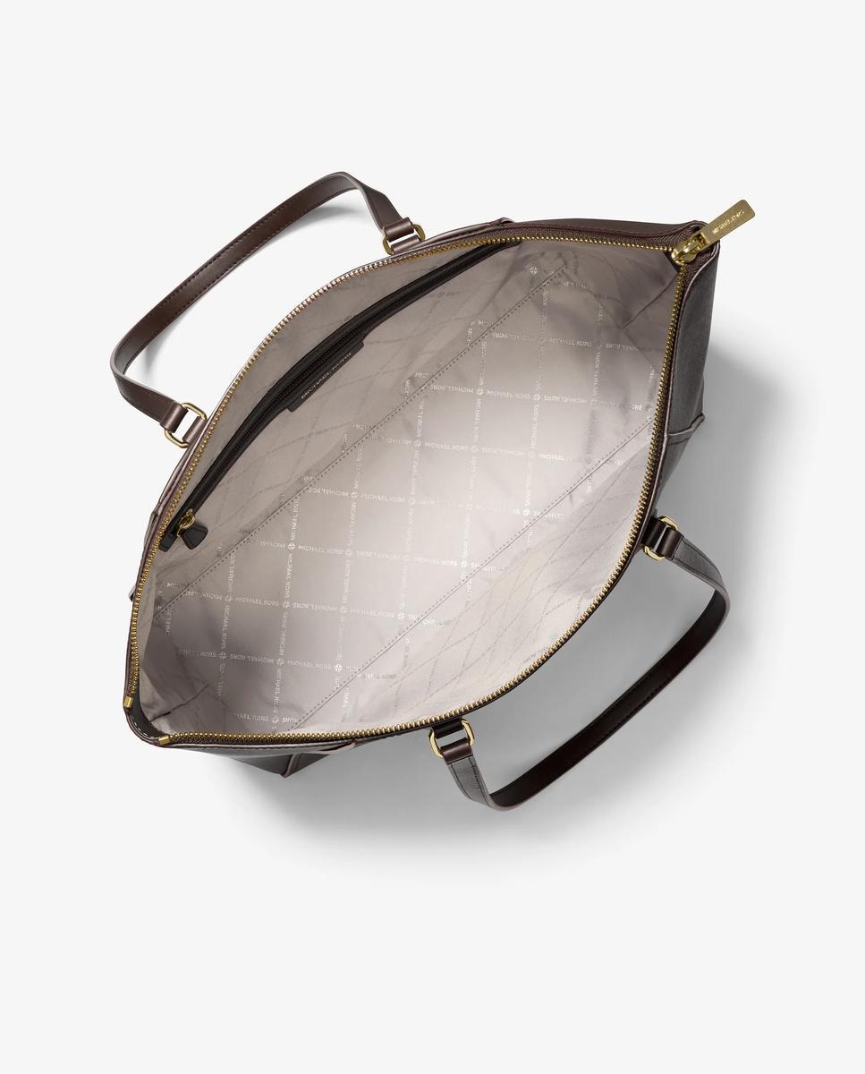 Imagen 4 de Bolso shopper tote lorita grande de piel saffiano - Michael Michael Kors - Marrón chocolate Marrón chocolate