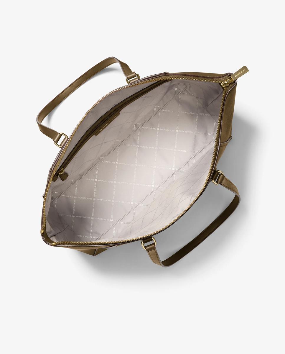 Imagen 4 de Bolso shopper tote lorita grande de piel saffiano - Michael Michael Kors - Kaki Kaki