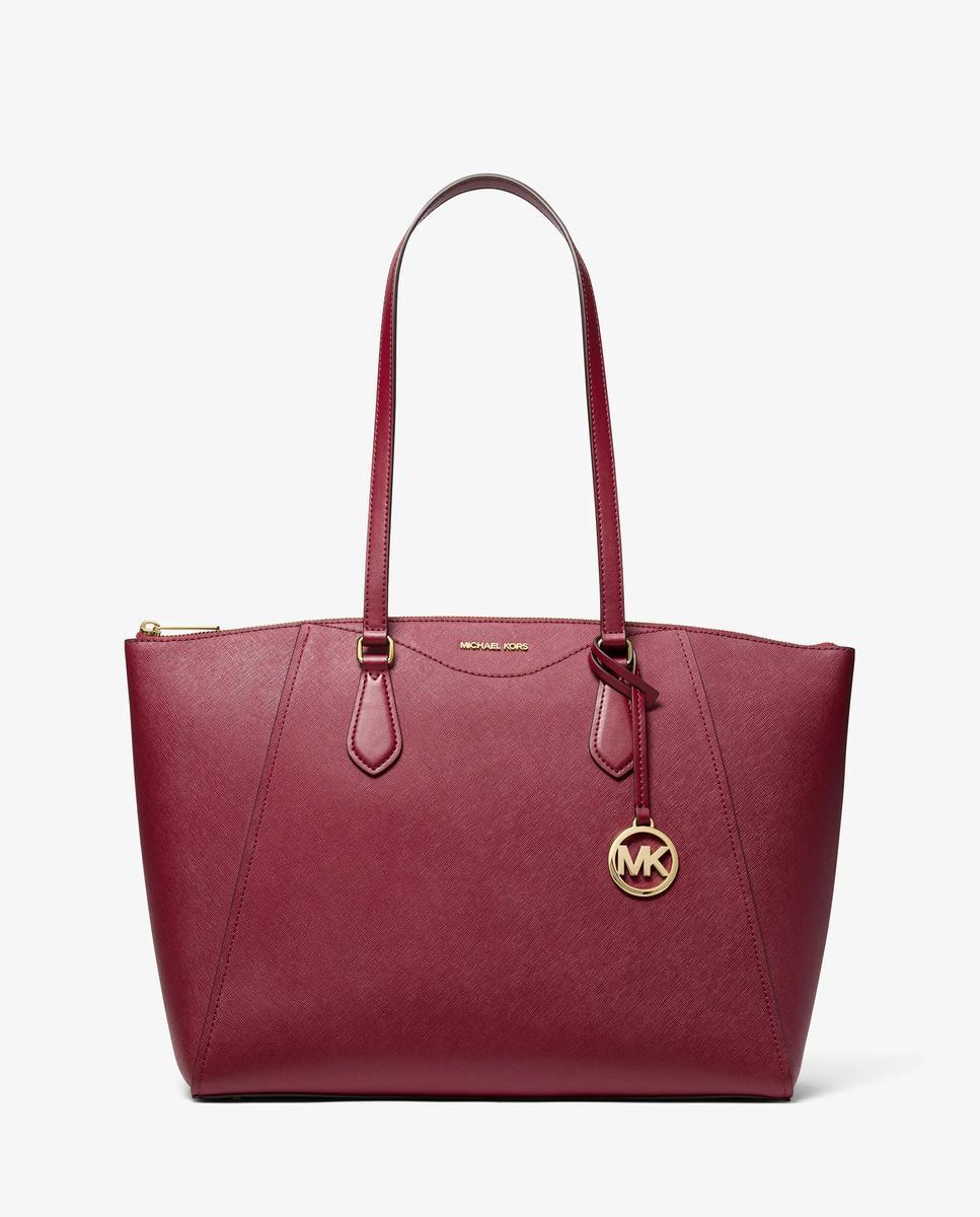 Imagen 1 de Bolso shopper tote lorita grande de piel saffiano - Michael Michael Kors - Rojo cereza Rojo cereza