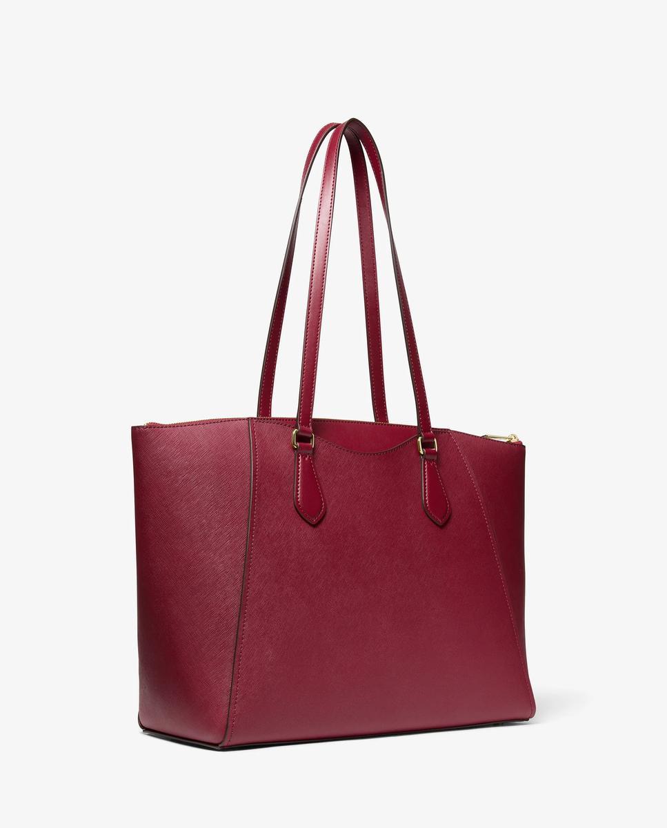 Imagen 3 de Bolso shopper tote lorita grande de piel saffiano - Michael Michael Kors - Rojo cereza Rojo cereza