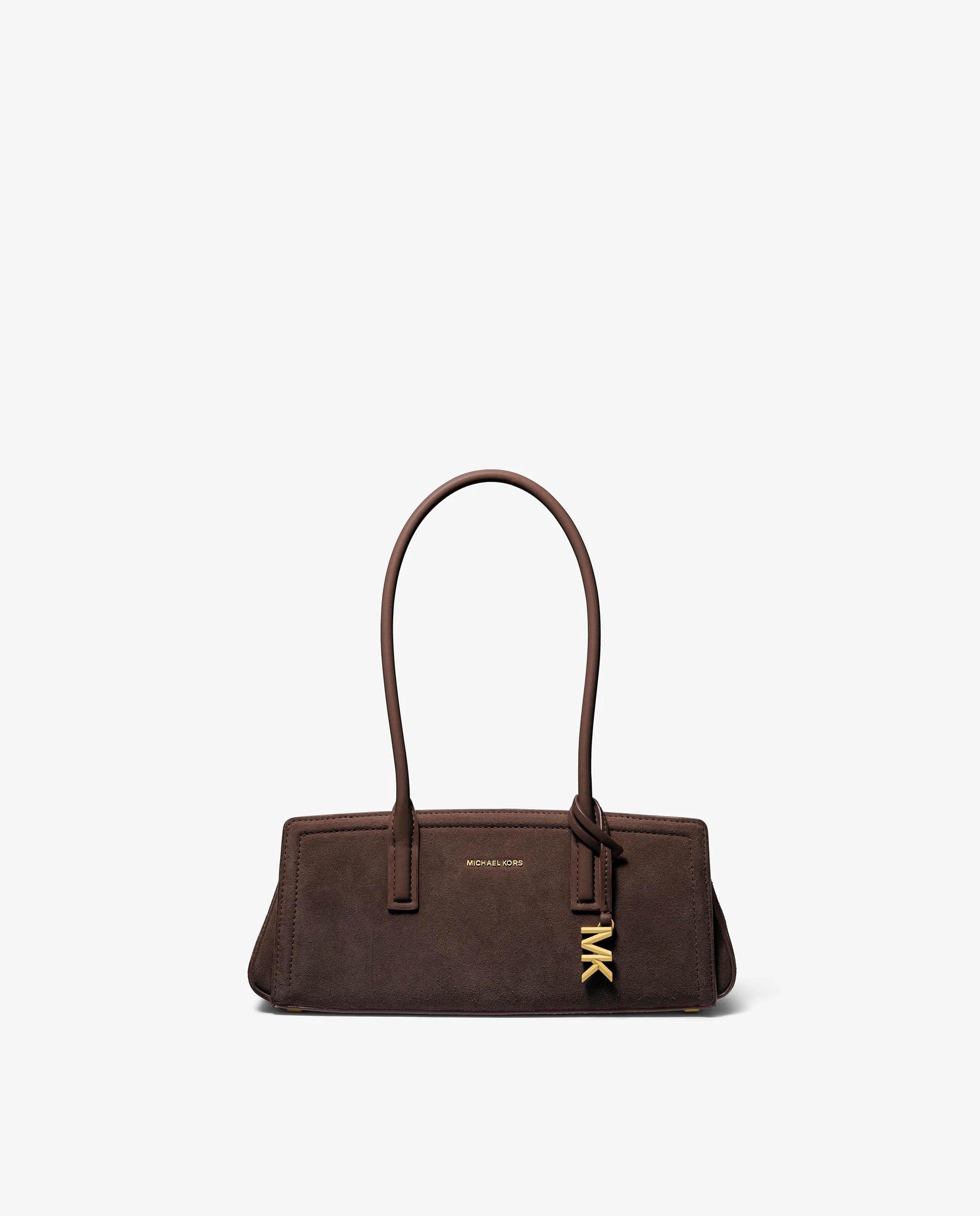 Imagen 0 de Bolso de hombro laila pequeño de ante Marrón chocolate