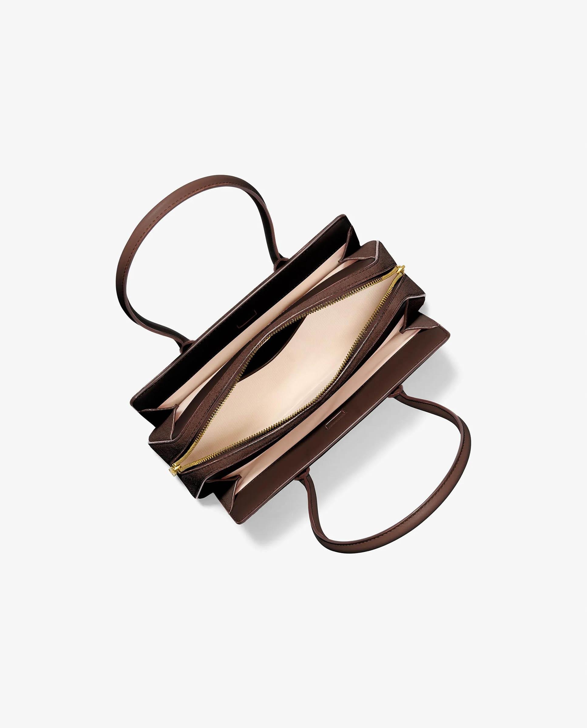 Bolso de hombro laila pequeño de ante - Michael Michael Kors - Marrón chocolate Marrón chocolate-3