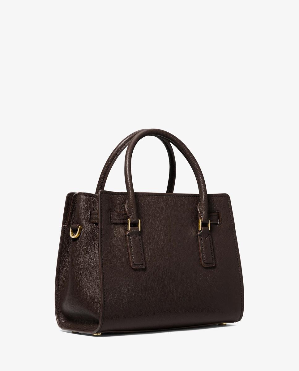 Bandolera de mujer hamilton moderne pequeña de piel - Michael Michael Kors - Marrón oscuro Marrón oscuro-3