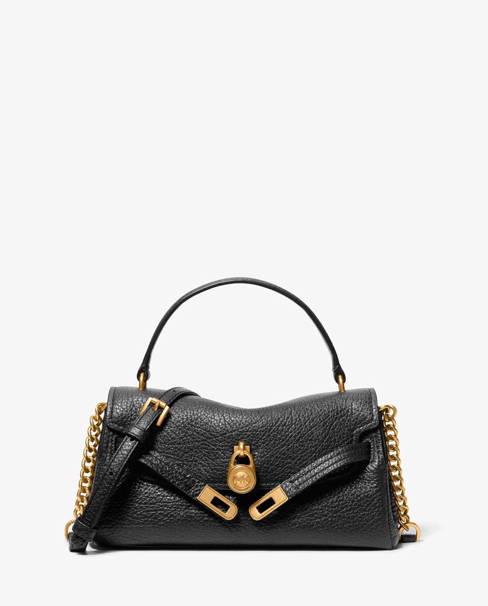 Bandolera de mujer hamilton moderne extrapequeña de piel texturizada - Michael Michael Kors - Negro Negro-1