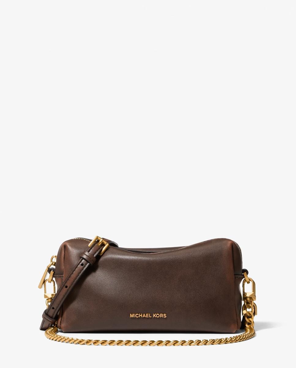 Bandolera de mujer bryant pequeña de piel transformable - Michael Michael Kors - Marrón oscuro Marrón oscuro-1