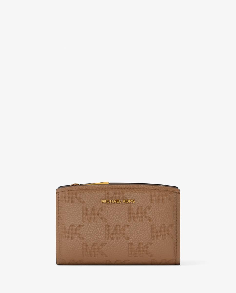 Imagen 1 de Cartera bryant mediana de piel con logotipo en relieve - Michael Michael Kors - Marrón claro Marrón claro