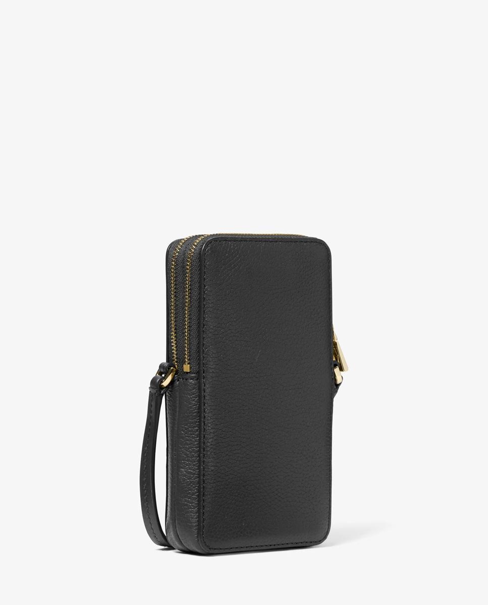 Bandolera de mujer para smartphone jet set pequeña de piel granulada - Michael Michael Kors - Negro Negro-3