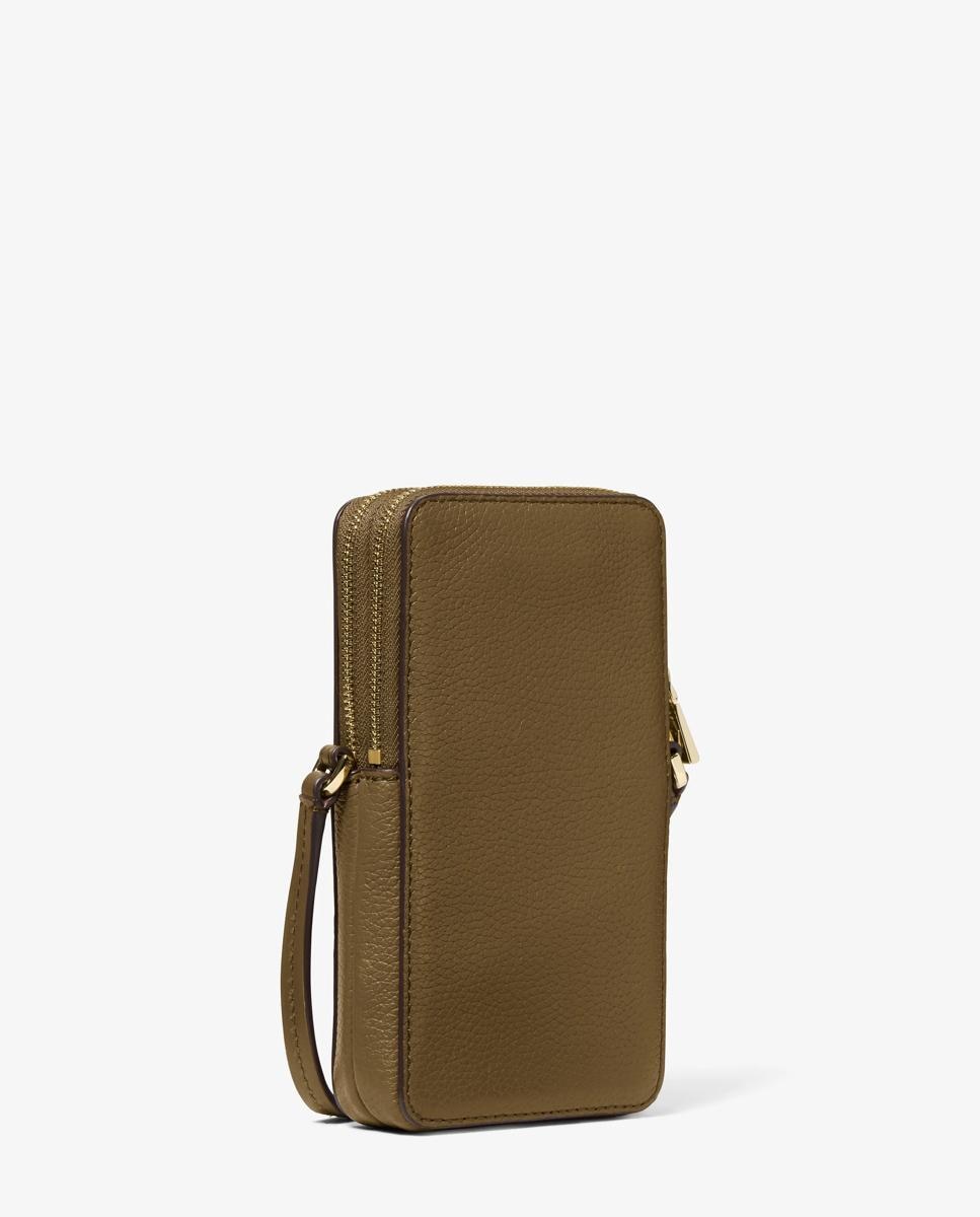 Bandolera de mujer para smartphone jet set pequeña de piel granulada - Michael Michael Kors - Verde pardo Verde pardo-3