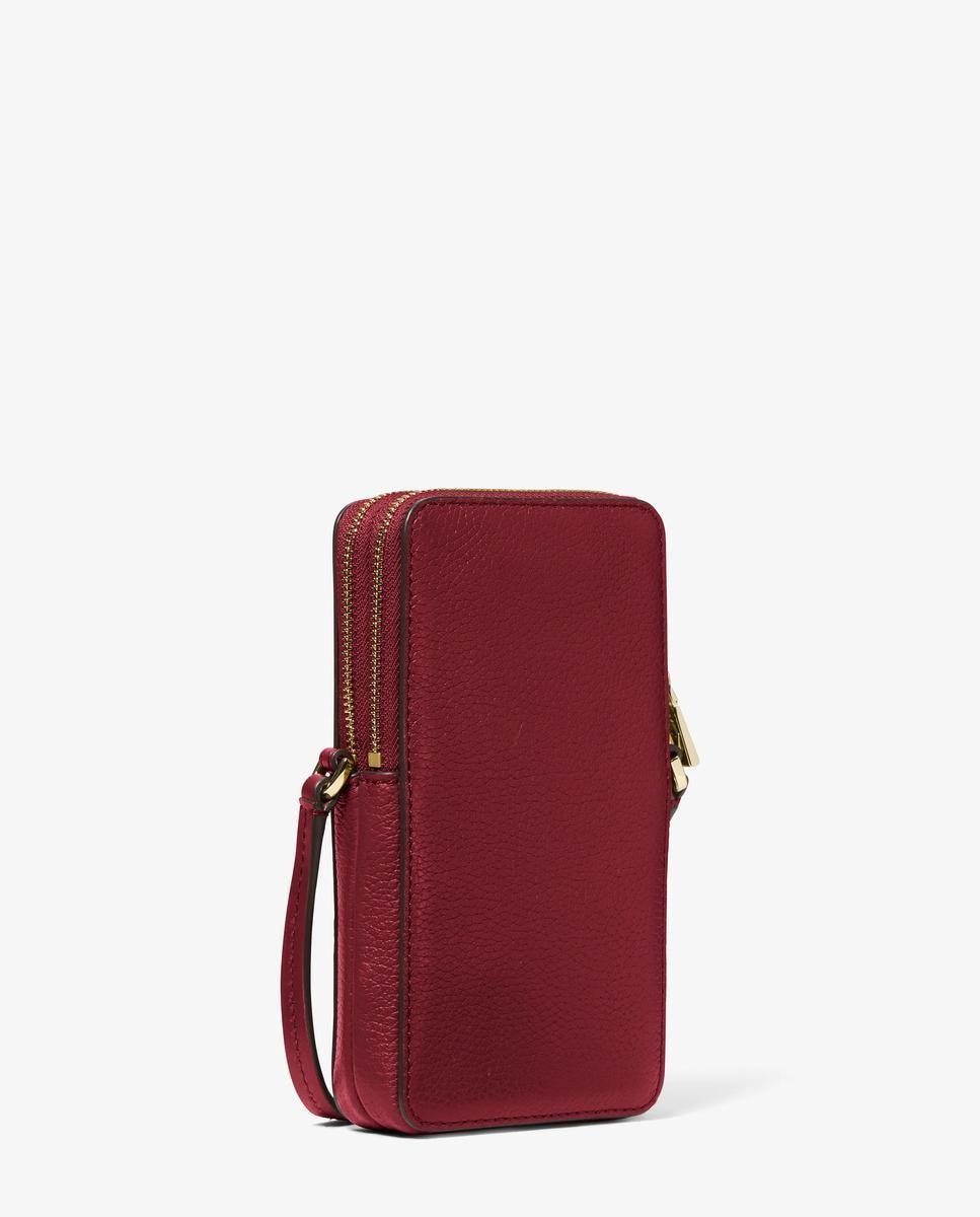 Imagen 3 de Bandolera de mujer para smartphone jet set pequeña de piel granulada - Michael Michael Kors - Rojo cereza Rojo cereza